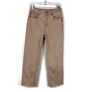 Volcom Stn Step High Rise Denim Pant in Beige
